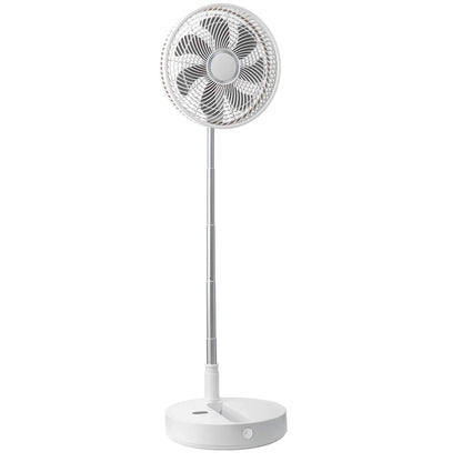 VEVOR 12 Inch Foldable Oscillating Standing Fan with Remote Control, 4 Speed Adjustable Portable Desk Quiet Fan, 7200mah Rechargeable USB Small Fan, Folded Rotating Floor Fan for Bedroom Office Travel - Mekamart Australia