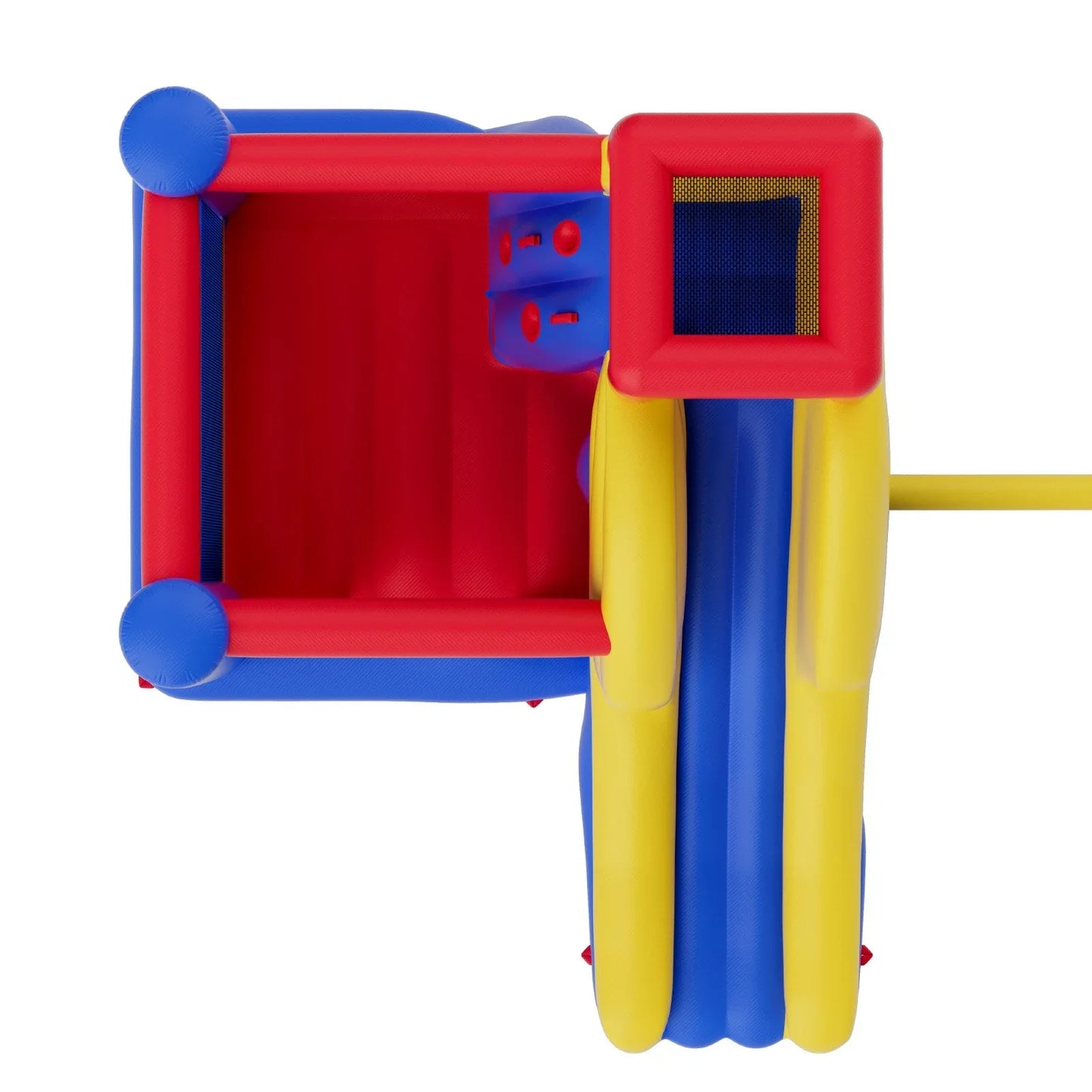 VEVOR Inflatable Bounce House, Outdoor High Quality Playhouse Trampoline, Jumping Bouncer with Blower, Slide, and Storage Bag, Family Backyard Bouncy Castle, for Kid Ages 3_8 Years, 3.4x2.6x2.3m - Mekamart Australia
