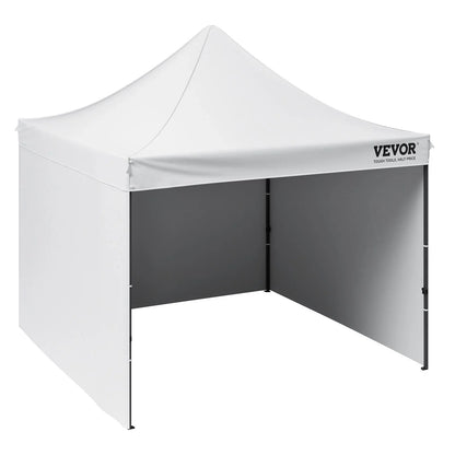 VEVOR Pop Up Canopy Tent Outdoor Gazebo Tent 10x10FT with Sidewalls & Bag White - Mekamart Australia