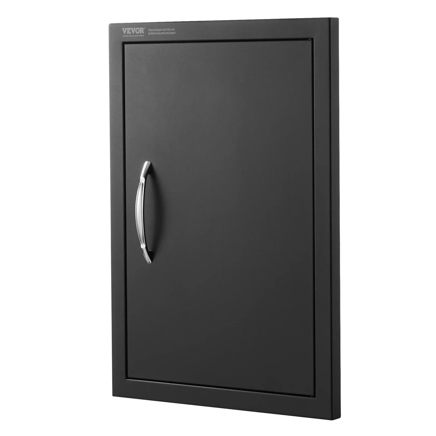 VEVOR BBQ Access Door, 415x570 mm Single Outdoor Kitchen Door, Cold Plate Flush Mount Door, Wall Vertical Door with Handle, for BBQ Island, Grilling Station, Outside Cabinet - Mekamart Australia