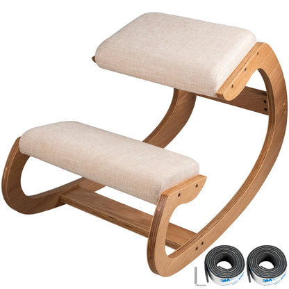 VEVOR Ergonomic Kneeling Chair Heavy Duty Better Posture Kneeling Stool Office Chair Home for Body Shaping Relieveing Stress Meditation Desk Computer Kneeling Stool Chair - Mekamart Australia