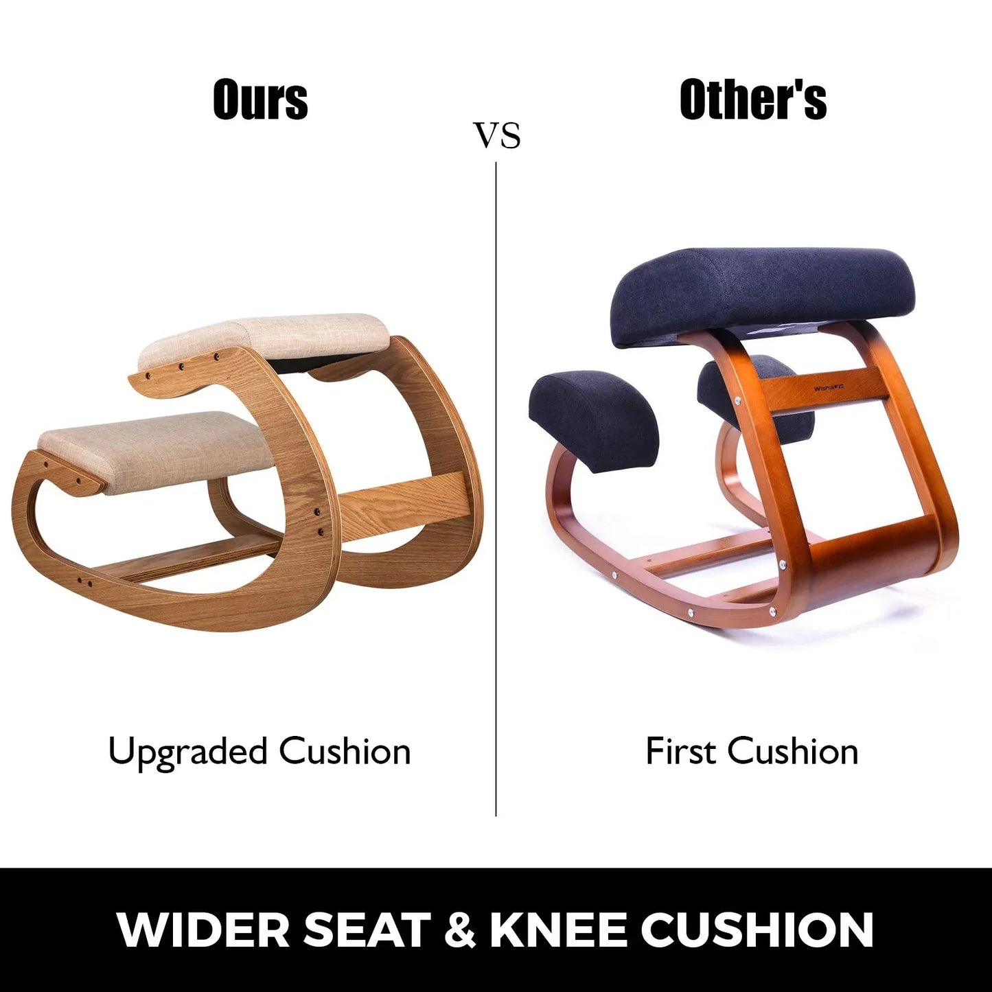 VEVOR Ergonomic Kneeling Chair Heavy Duty Better Posture Kneeling Stool Office Chair Home for Body Shaping Relieveing Stress Meditation Desk Computer Kneeling Stool Chair - Mekamart Australia