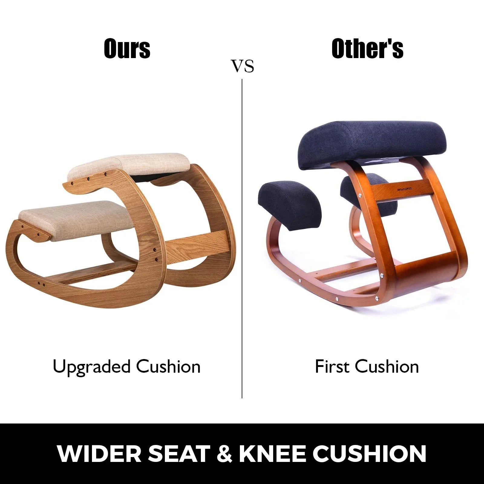 VEVOR Ergonomic Kneeling Chair Heavy Duty Better Posture Kneeling Stool Office Chair Home for Body Shaping Relieveing Stress Meditation Desk Computer Kneeling Stool Chair - Mekamart Australia