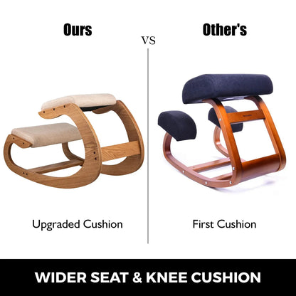 VEVOR Ergonomic Kneeling Chair Heavy Duty Better Posture Kneeling Stool Office Chair Home for Body Shaping Relieveing Stress Meditation Desk Computer Kneeling Stool Chair - Mekamart Australia