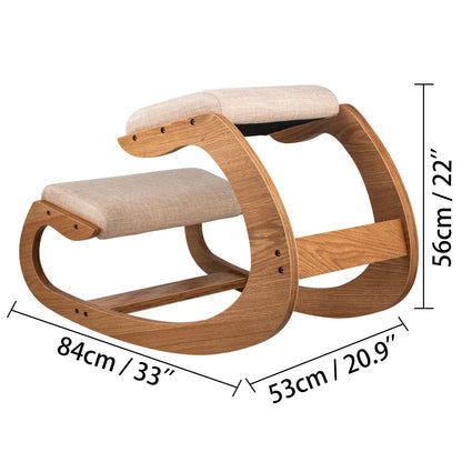 VEVOR Ergonomic Kneeling Chair Heavy Duty Better Posture Kneeling Stool Office Chair Home for Body Shaping Relieveing Stress Meditation Desk Computer Kneeling Stool Chair - Mekamart Australia