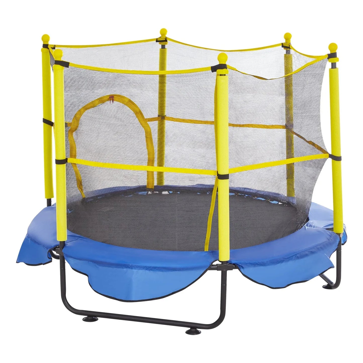 VEVOR 5FT Trampoline for Kids, 60" Indoor Outdoor Trampoline with Safety Enclosure Net, Basketball Hoop and Ocean Balls, Mini Toddler Recreational Trampoline Birthday Gifts for 3+ Years Kids - Mekamart Australia