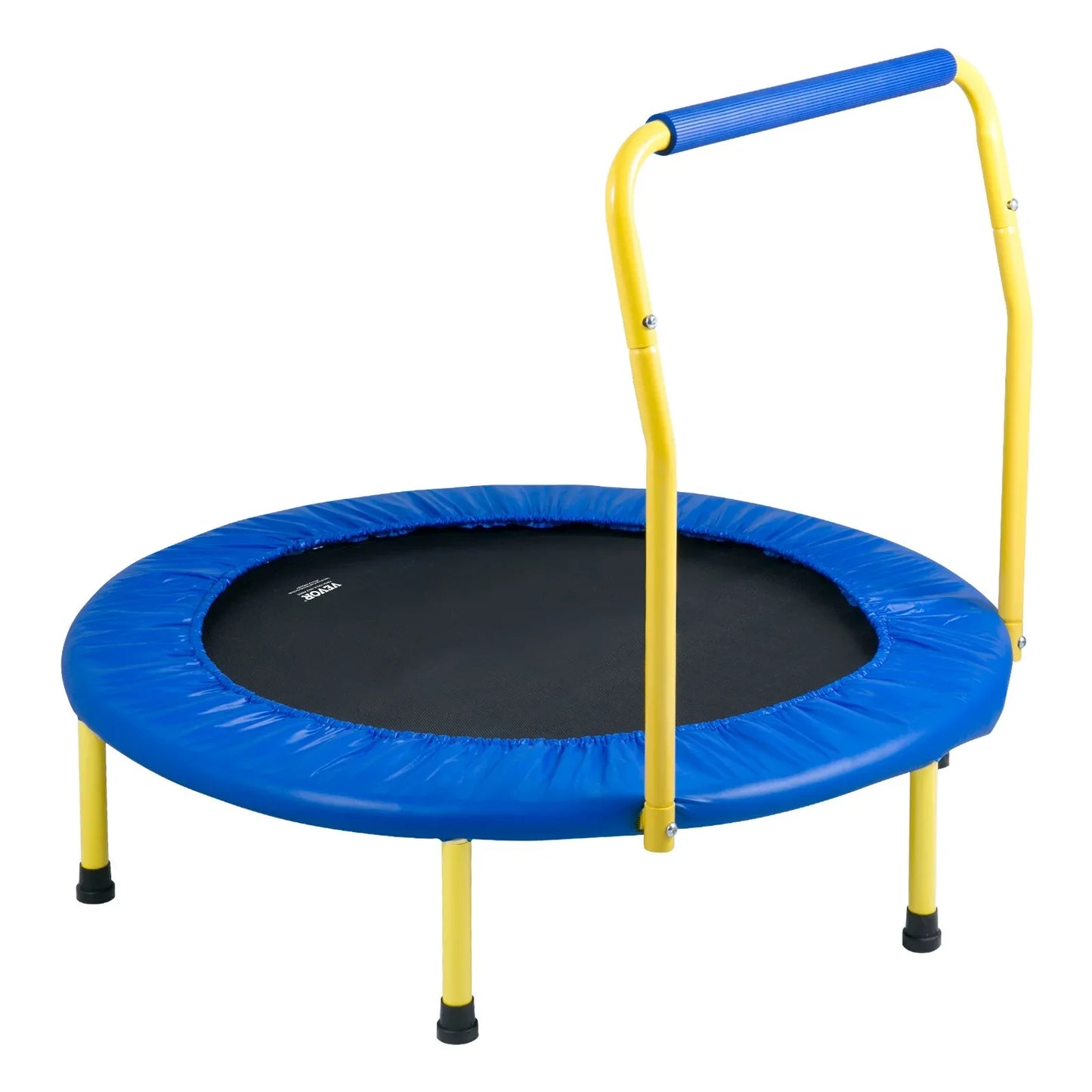 VEVOR 3FT Trampoline for Kids, 92 cm Trampolines Indoor/Outdoor Trampoline for Toddlers, Foldable Mini Baby Trampoline with Foam Handle, Recreational Trampoline Birthday Gift for 3+ Years Kids - Mekamart Australia