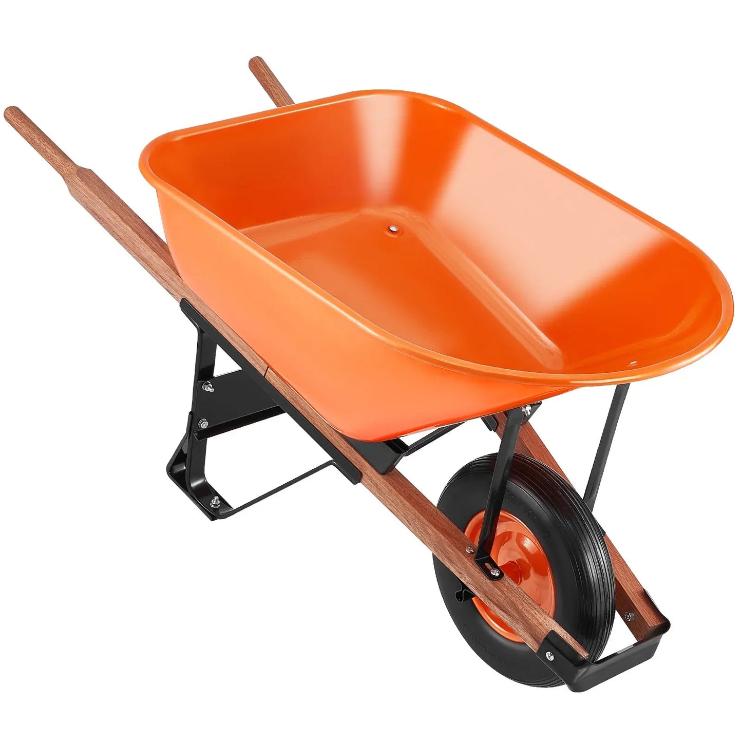 VEVOR Wheelbarrow Cart One Wheel 6 Cu Ft Garden Dump Cart 330 lbs Utility Cart - Mekamart Australia