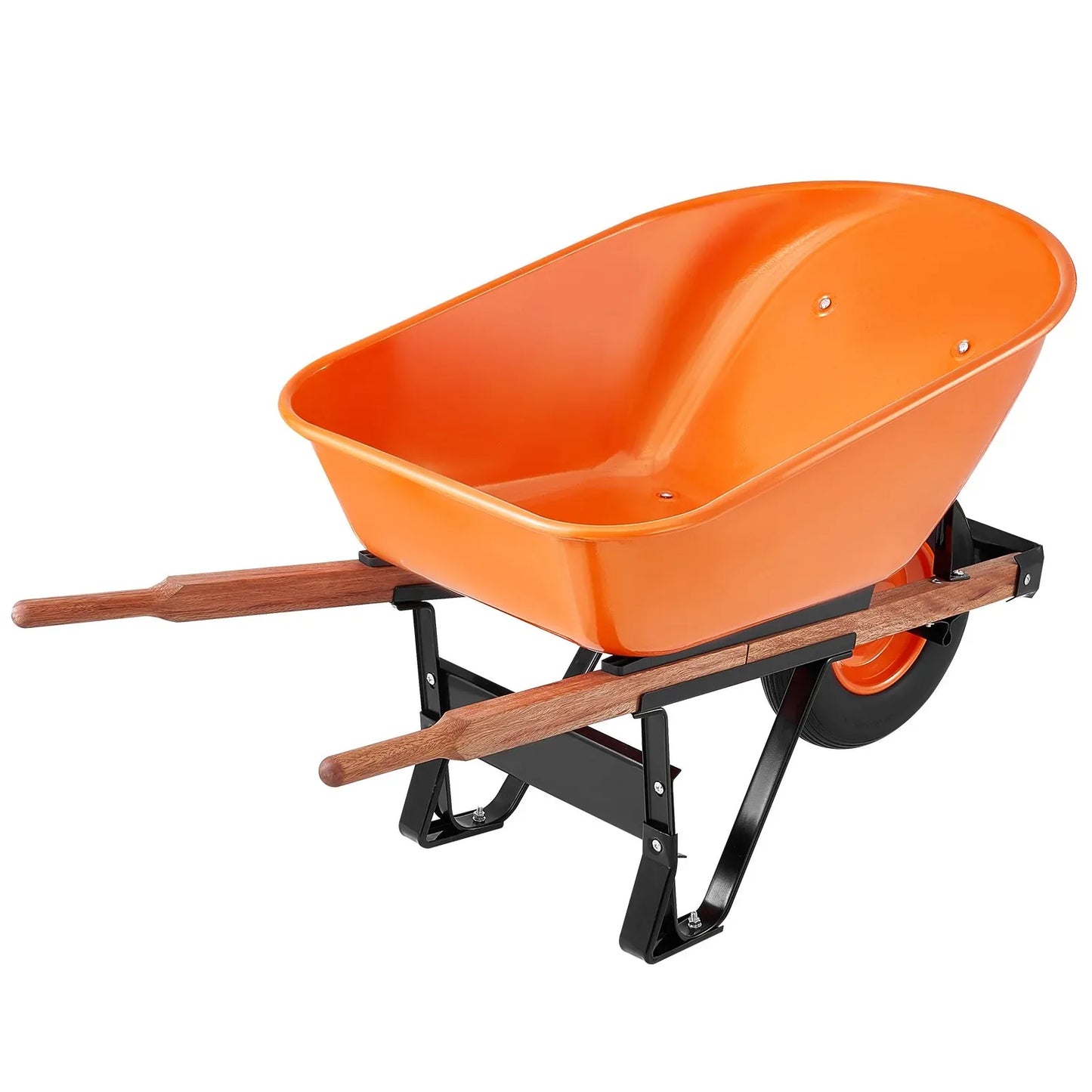 VEVOR Wheelbarrow Cart One Wheel 6 Cu Ft Garden Dump Cart 330 lbs Utility Cart - Mekamart Australia