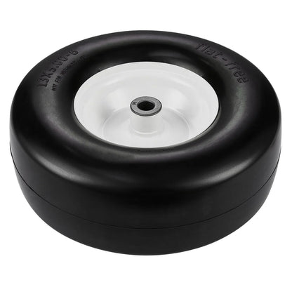 VEVOR Lawn Mower Tires with Rim, 13x5-6" Tubeless Tractor Tires, 2-Pack Tire and Wheel Assembly, Flat-free PU Tires, 3.25"-5.9" Centered Hub, 3/4" Bushing Size, 20 PCS Adapter for Lawn Mowers Tractors - Mekamart Australia