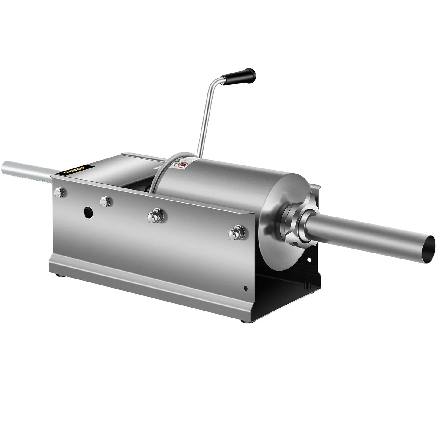 VEVOR Manual Sausage Stuffer, 3 L / 7 LBS Horizontal Sausage Machine, Dual-Speed Meat Stuffer, Made of Food-Grade 304 Stainless Steel, Includes 5 Stuffing Tubes, for Home Kitchen Restaurant Commercial - Mekamart Australia