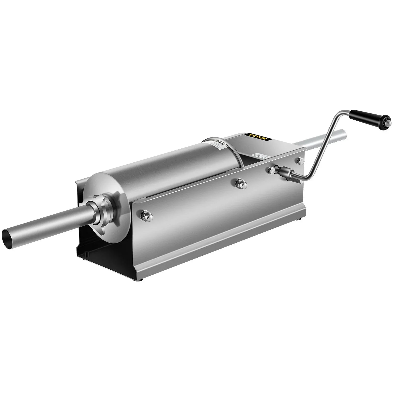 VEVOR Manual Sausage Stuffer, 5 L / 11 LBS Horizontal Sausage Machine, Dual-Speed Meat Stuffer, Made of Food-Grade 304 Stainless Steel, Includes 5 Stuffing Tubes, for Home Kitchen Restaurant Commercia - Mekamart Australia
