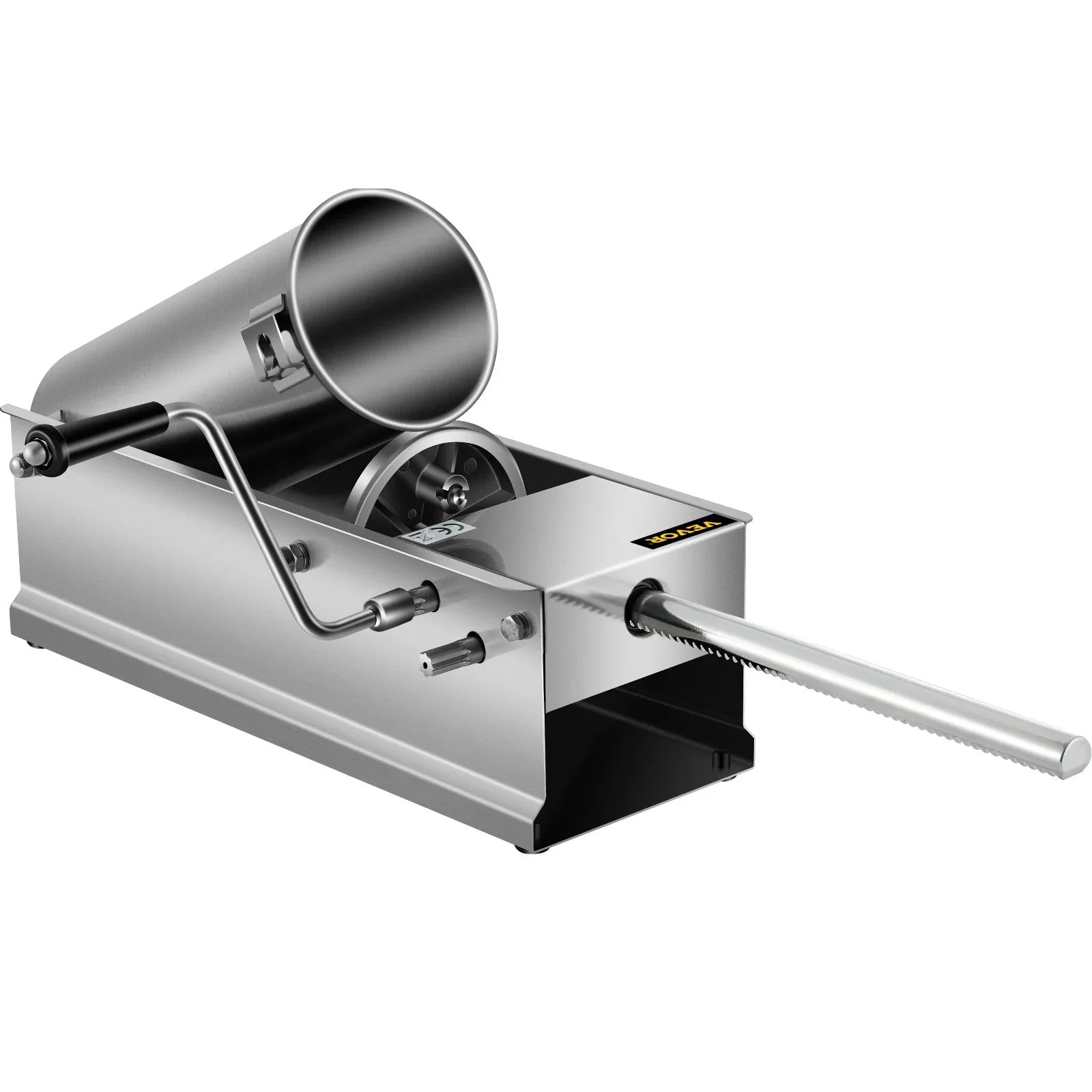 VEVOR Manual Sausage Stuffer, 5 L / 11 LBS Horizontal Sausage Machine, Dual-Speed Meat Stuffer, Made of Food-Grade 304 Stainless Steel, Includes 5 Stuffing Tubes, for Home Kitchen Restaurant Commercia - Mekamart Australia