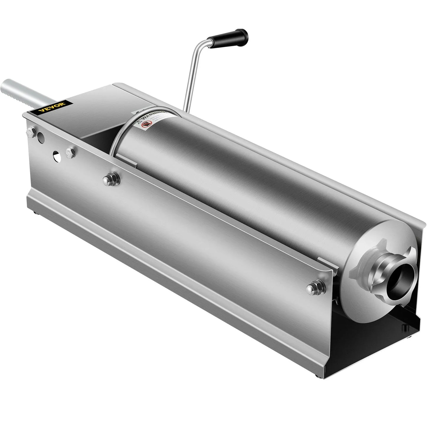 VEVOR Manual Sausage Stuffer, 7 L / 15 LBS Horizontal Sausage Machine, Dual-Speed Meat Stuffer, Made of Food-Grade 304 Stainless Steel, Includes 5 Stuffing Tubes, for Home Kitchen Restaurant Commercia - Mekamart Australia