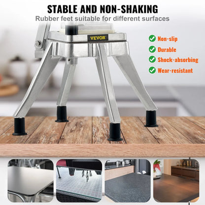 VEVOR Commercial Chopper Commercial Vegetable Chopper with 4 Blades Fruits Dicer - Mekamart Australia