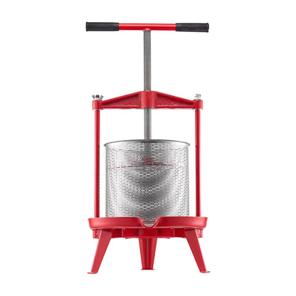 VEVOR 3.69 Gal/14L Fruit Wine Press, Stainless Steel Basket with Cross-beam and Triangular Structure, Manual Juice Maker, Cider Apple Grape Tincture Making Press with T-Handle for Kitchen Home - Mekamart Australia