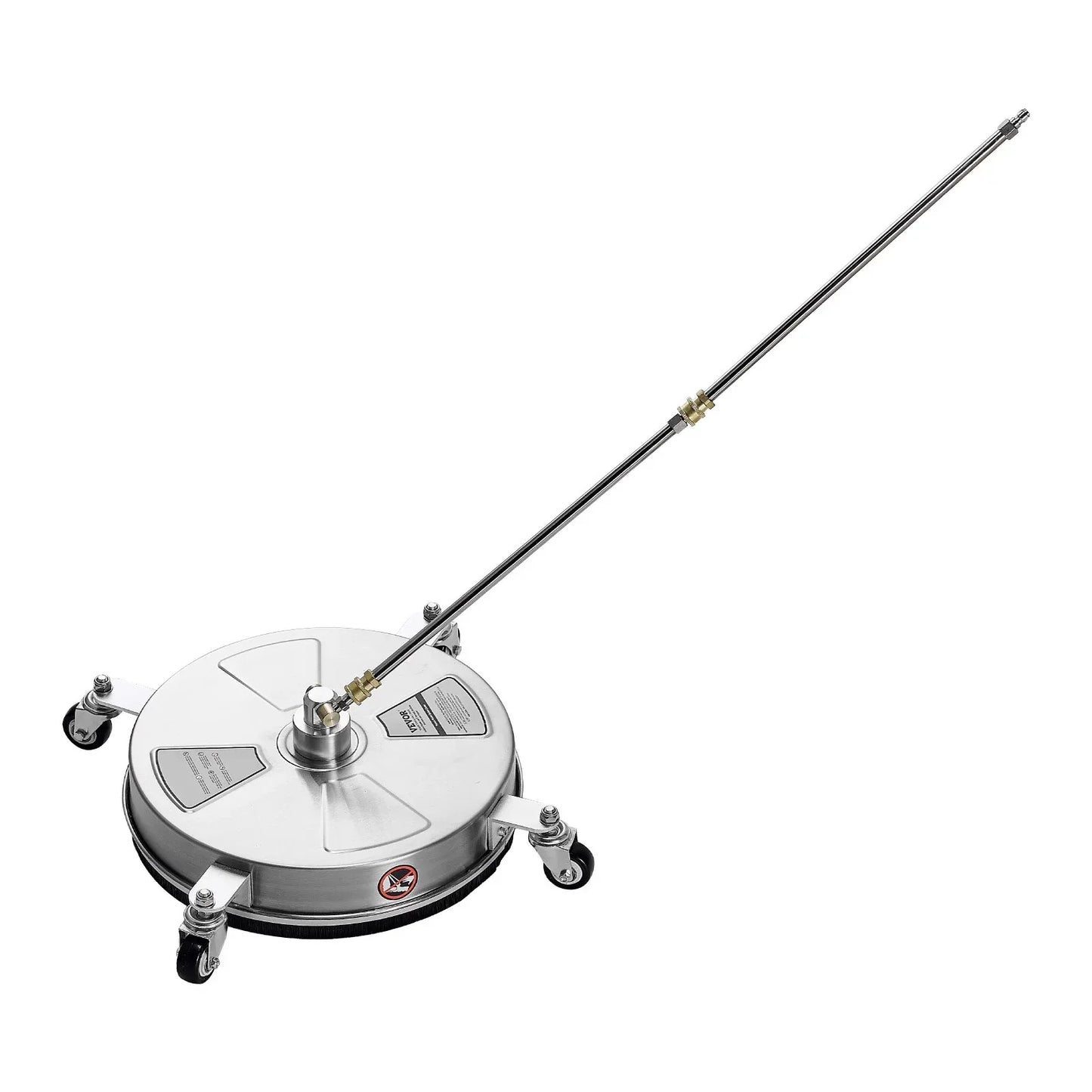 VEVOR 15" Pressure Washer Surface Cleaner 4 Wheels 4000 Max PSI 2 Extended Wands - Mekamart Australia