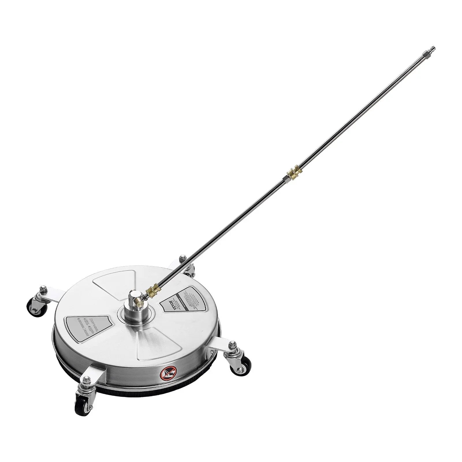 VEVOR 15" Pressure Washer Surface Cleaner 4 Wheels 4000 Max PSI 2 Extended Wands - Mekamart Australia