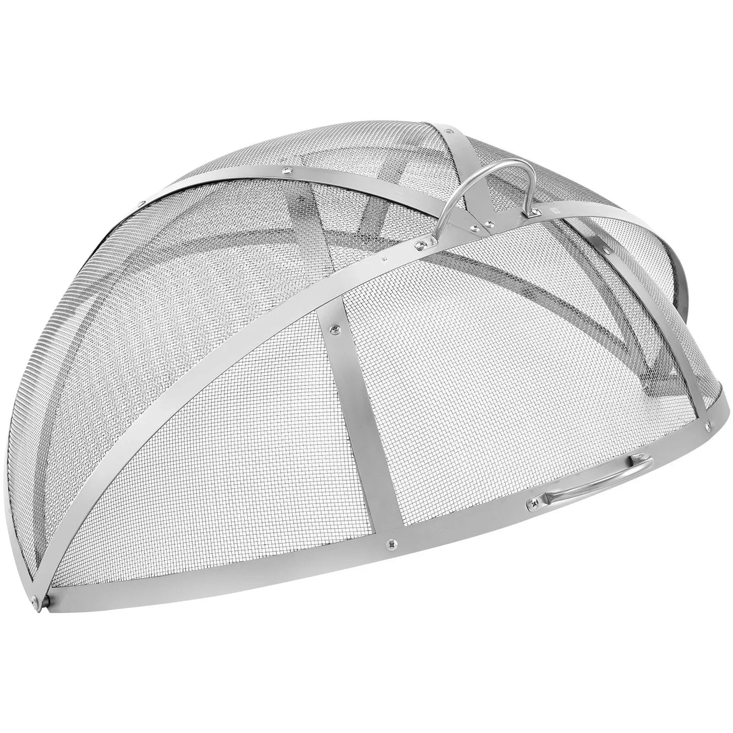 VEVOR Firepit Spark Screen Lid, 40" Diameter, Outdoor Firepit Ring Cover Round Accessories, Fire Pit Metal Cover, Easy-Opening Stainless Steel Fire Ring Covers for Outdoor Patio Fire Pits Backyard - Mekamart Australia