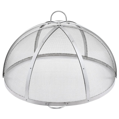 VEVOR Firepit Spark Screen Lid, 40" Diameter, Outdoor Firepit Ring Cover Round Accessories, Fire Pit Metal Cover, Easy-Opening Stainless Steel Fire Ring Covers for Outdoor Patio Fire Pits Backyard - Mekamart Australia