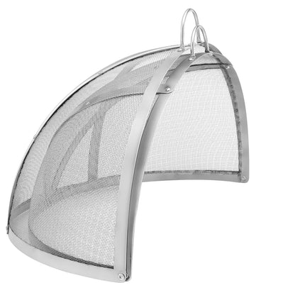 VEVOR Firepit Spark Screen Lid, 40" Diameter, Outdoor Firepit Ring Cover Round Accessories, Fire Pit Metal Cover, Easy-Opening Stainless Steel Fire Ring Covers for Outdoor Patio Fire Pits Backyard - Mekamart Australia