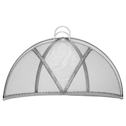 VEVOR Firepit Spark Screen Lid, 40" Diameter, Outdoor Firepit Ring Cover Round Accessories, Fire Pit Metal Cover, Easy-Opening Stainless Steel Fire Ring Covers for Outdoor Patio Fire Pits Backyard - Mekamart Australia