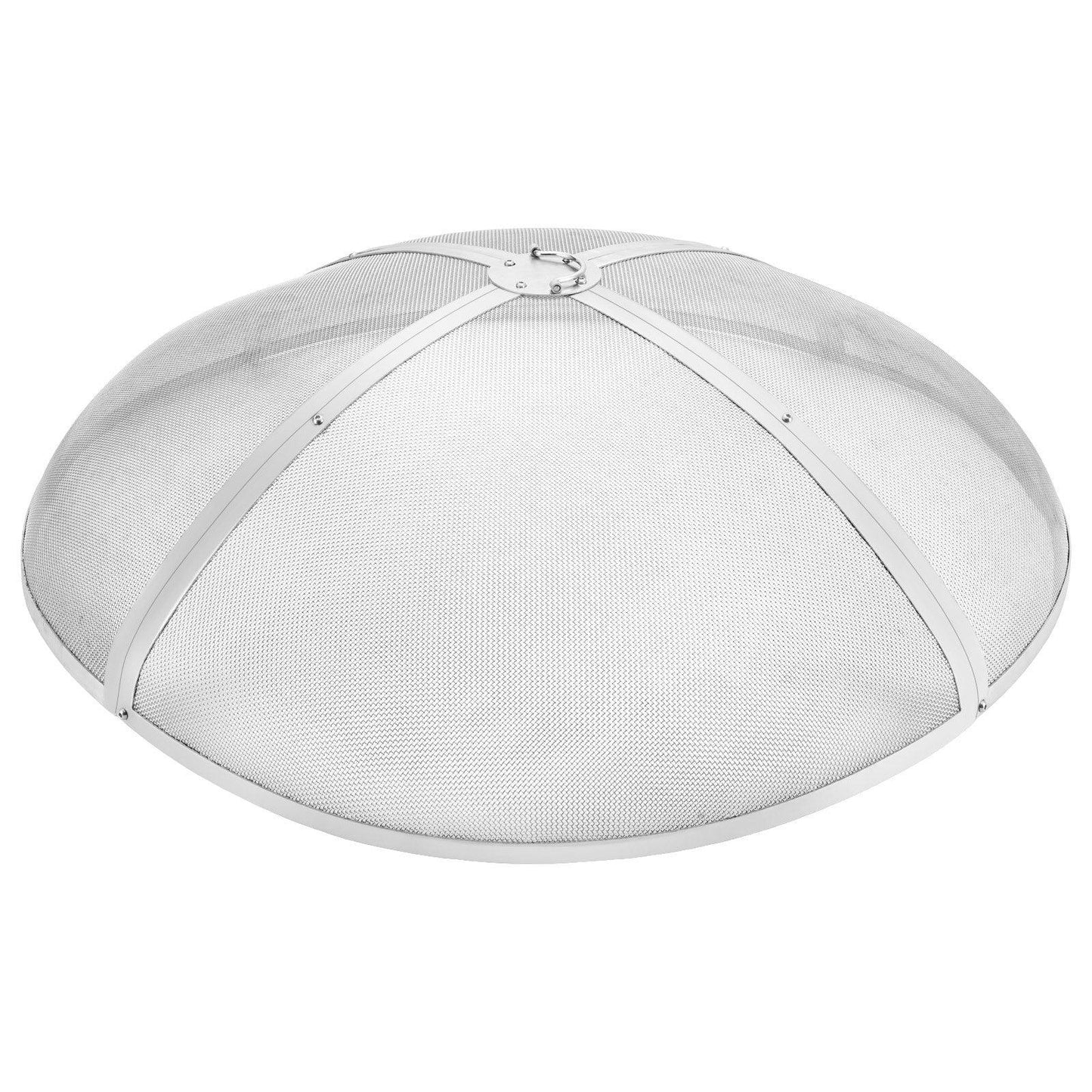 VEVOR Fire Pit Spark Screen Round 40", Reinforced Heavy Duty Steel Metal Cover, Outdoor Firepit Lid, Easy-Opening Top Screen Covers Round with Ring Handle for Outdoor Patio Fire Pits Backyard - Mekamart Australia