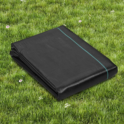 VEVOR Weed Barrier Landscape Fabric, 3*100FT Heavy Duty Garden Weed Fabric, Woven PP Weed Control Fabric, Driveway Fabric, Geotextile Fabric for Landscaping, Ground Cover, Weed Blocker Weed Mat, Black - Mekamart Australia