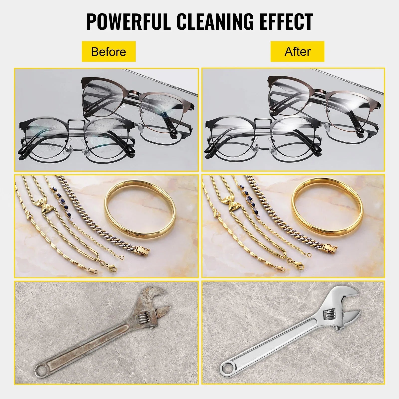 VEVOR Ultrasonic Cleaner 2L Jewelry Cleaning with Digital Timer Ultrasonic Cleaning Machine for Jewellery Rings Watches Eyeglasses Dentures Coins Metal Parts Commercial and Home Use - Mekamart Australia
