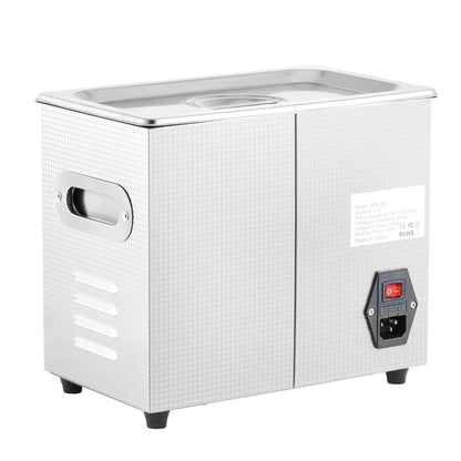 VEVOR Ultrasonic Cleaner Machine 3L Stainless Steel Ultrasonic Cleaning Machine Digital Heater Timer Jewelry Cleaning for Commercial Personal Home Use (3L) - Mekamart Australia