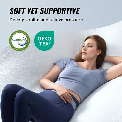 VEVOR Mattress Topper Memory Foam Detachable & Washable Queen 76.2 mm Thickness - Mekamart Australia