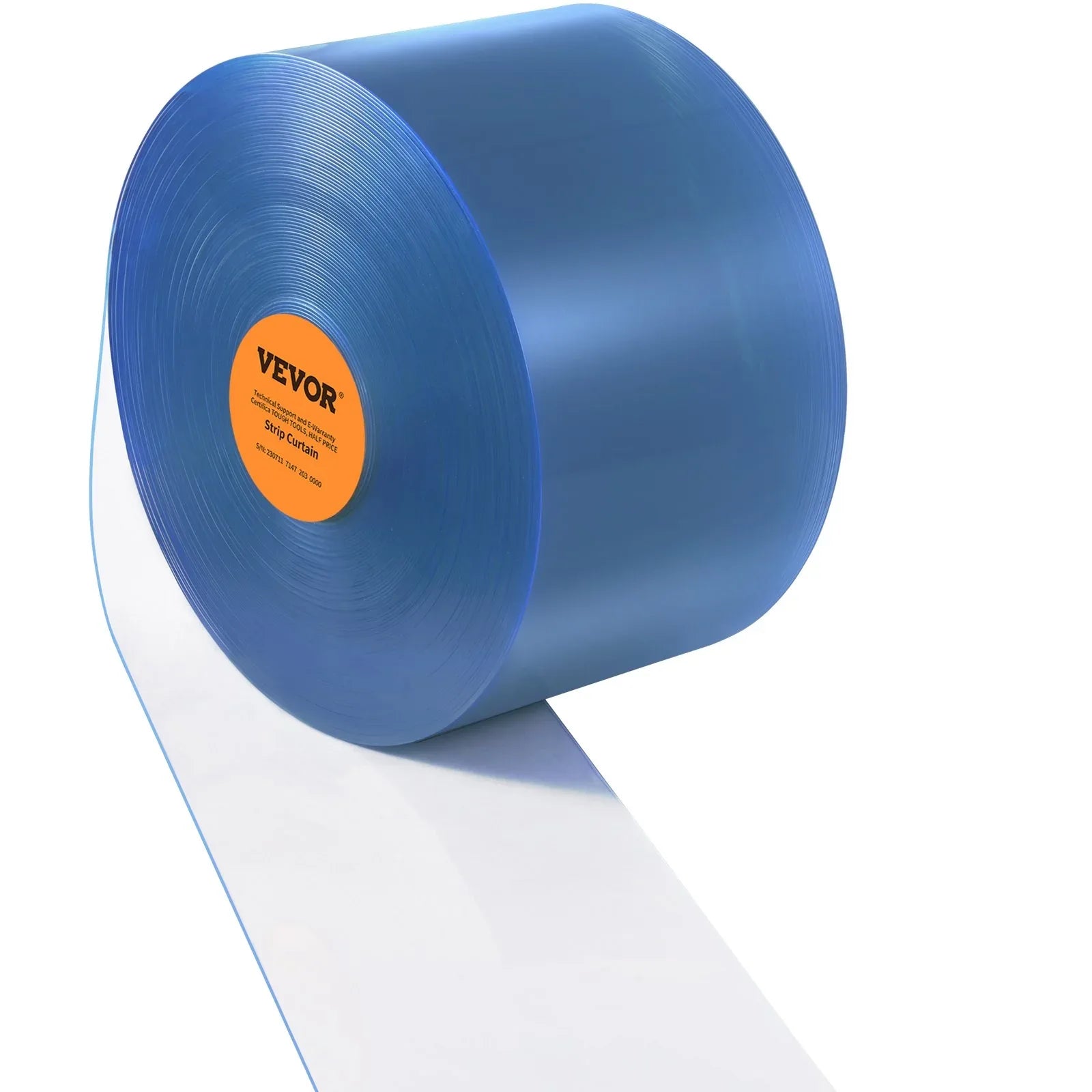 VEVOR Strip Curtain, 3048 cm L x 30.5 cm W x 3 mm Thickness, Clear PVC Smooth Curtain Strip Door Bulk Roll, Plastic Door Strips for Doorway of Supermarket, Garage, Warehouse, Barn, Pet Animal House - Mekamart Australia