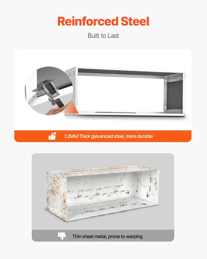 VEVOR Air Conditioner Wall Sleeve 42 in Universal Through the Wall AC Sleeve - Mekamart Australia