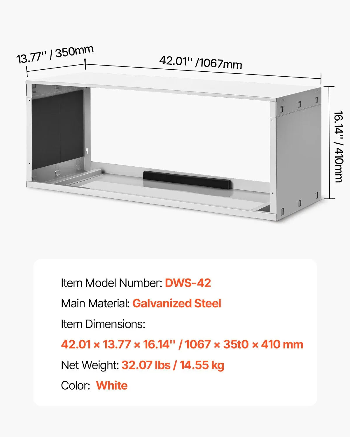 VEVOR Air Conditioner Wall Sleeve 42 in Universal Through the Wall AC Sleeve - Mekamart Australia