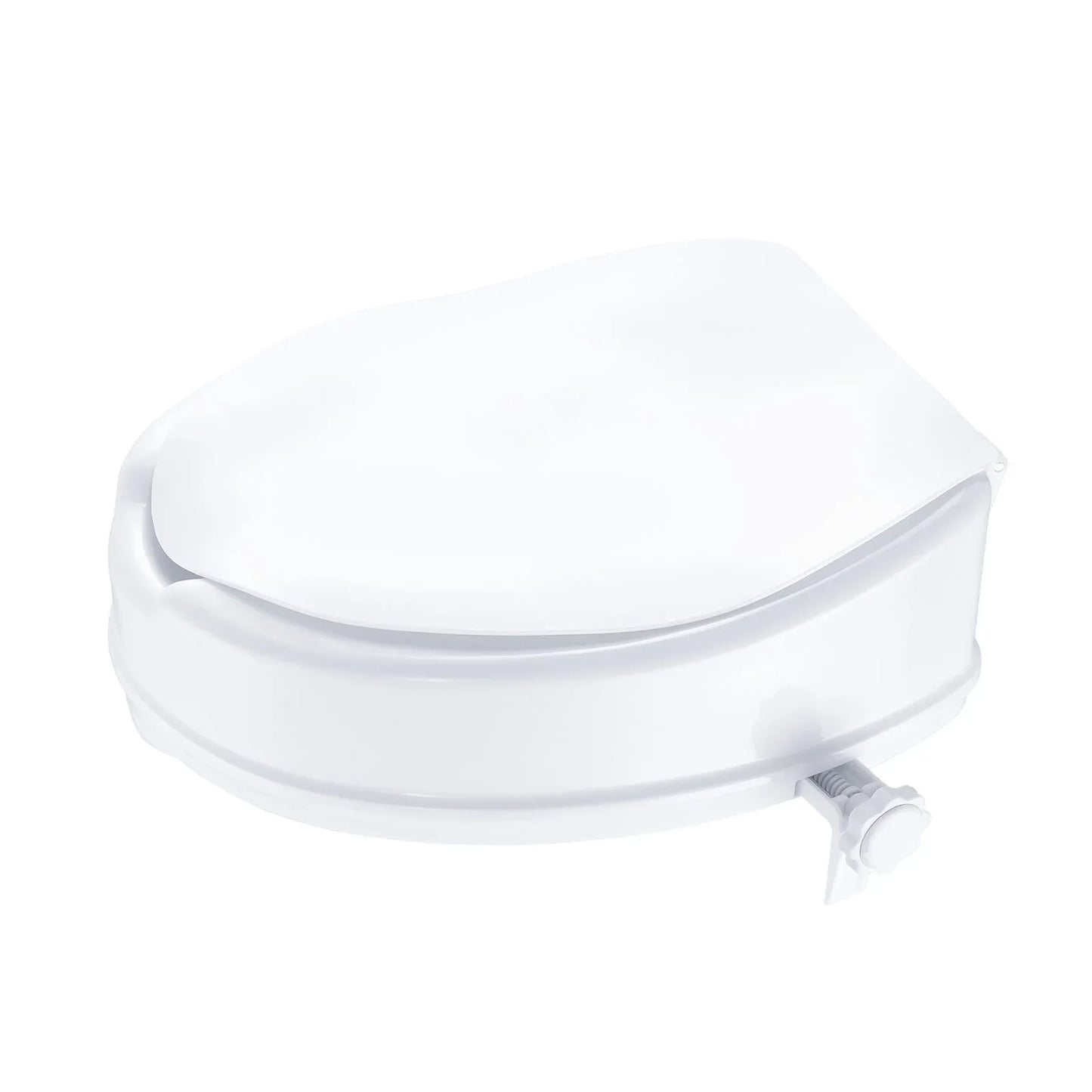 VEVOR Raised Toilet Seat, 100 mm Height Raised, 136 kg Weight Capacity, Universal Toilet Seat Riser, Screw Rod Locking, with Toilet Seat, for Elderly, Handicap, Patient, Pregnant, Medical - Mekamart Australia