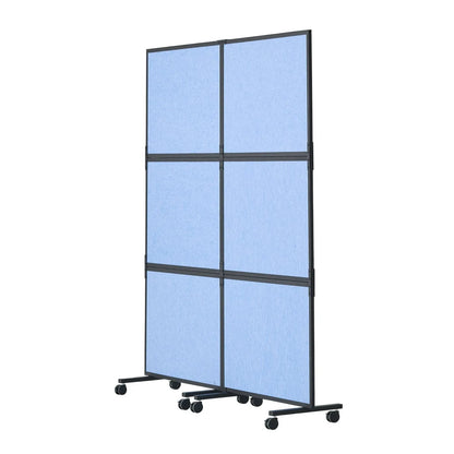 VEVOR Acoustic Room Divider Partition Panel Privacy Screen 2 Pack Indigo Blue - Mekamart Australia