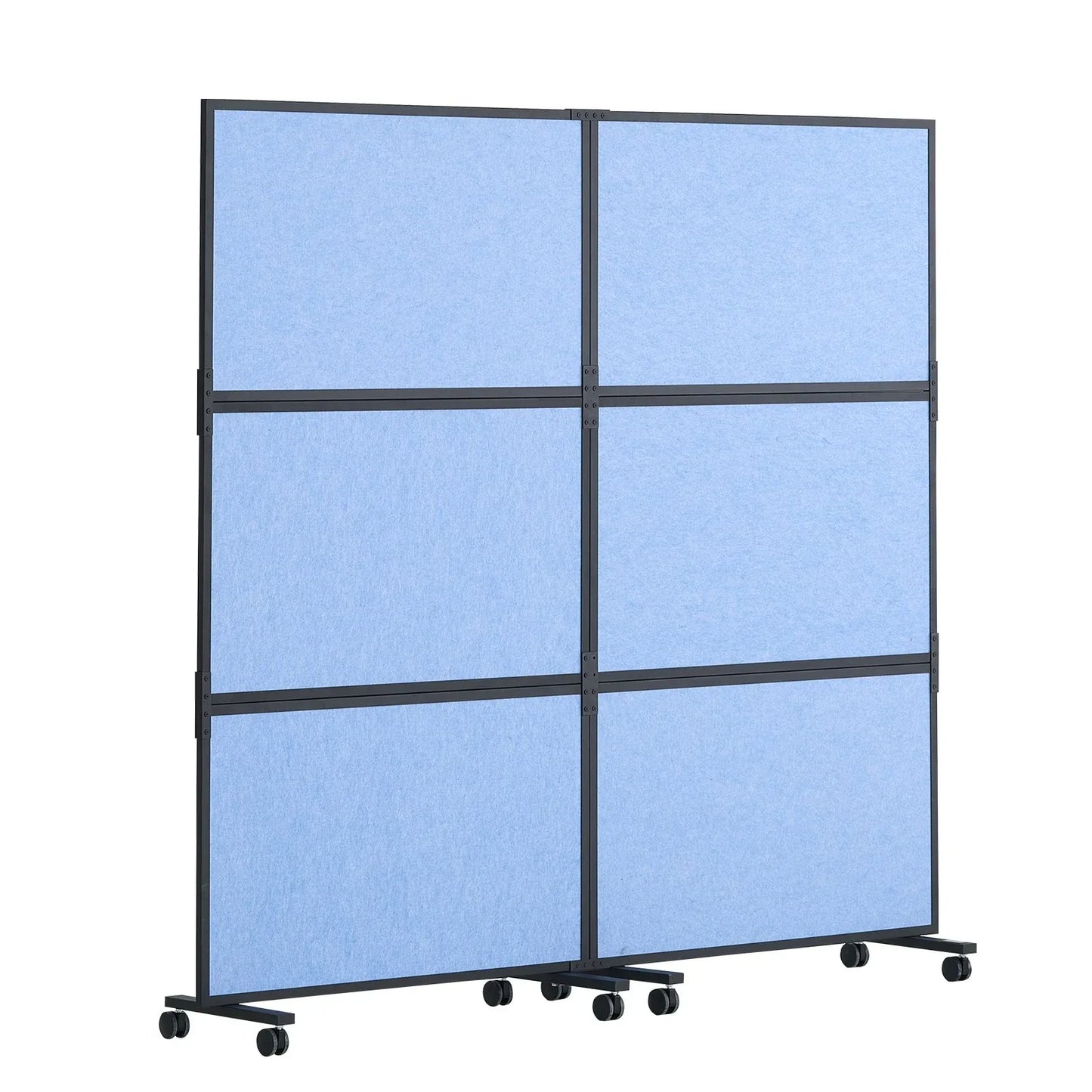 VEVOR Acoustic Room Divider Partition Panel Privacy Screen 2 Pack Indigo Blue - Mekamart Australia