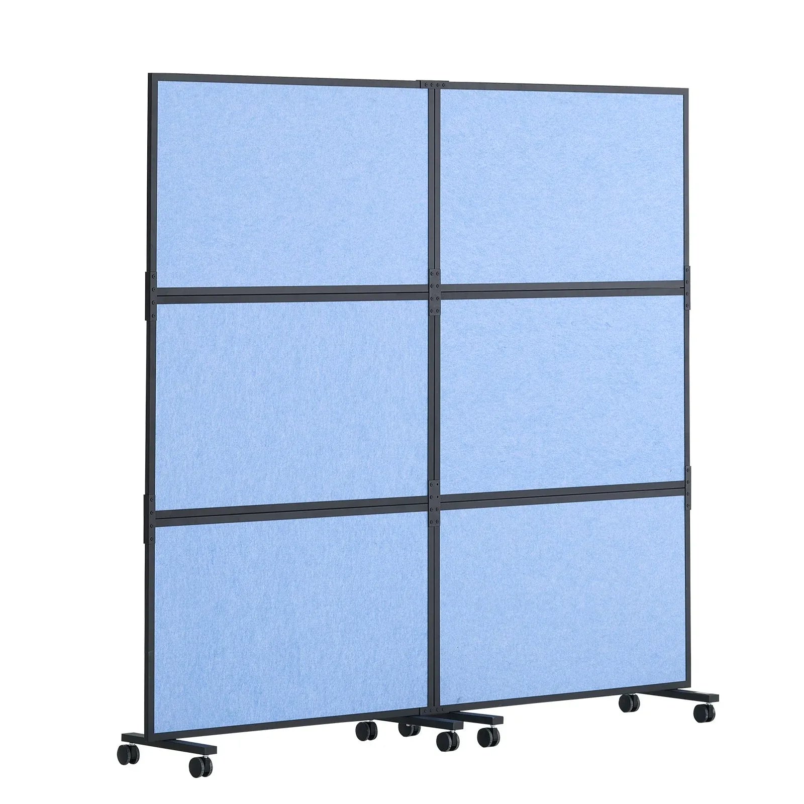 VEVOR Acoustic Room Divider Partition Panel Privacy Screen 2 Pack Indigo Blue - Mekamart Australia
