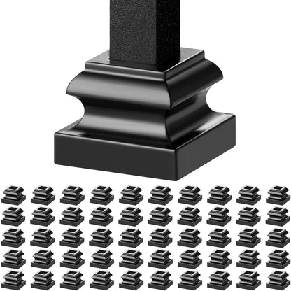 VEVOR 50 PCS Aluminum Alloy Baluster Flat Shoes Wrought Spindles for Staircase - Mekamart Australia
