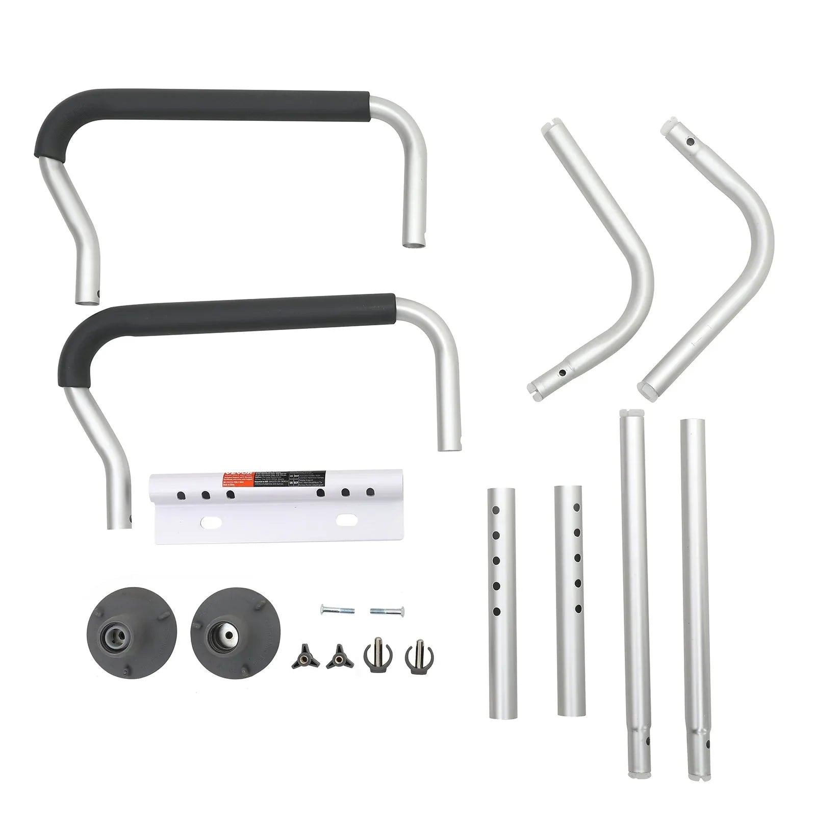VEVOR Toilet Safety Rail, Bathroom Toilet Seat Frame, Adjustable Width & Height Fit Most Toilets, Supports 136 kg, Toilet Handles Grab Bars with Padded Armrests for Handicap, Disabled, Seniors - Mekamart Australia