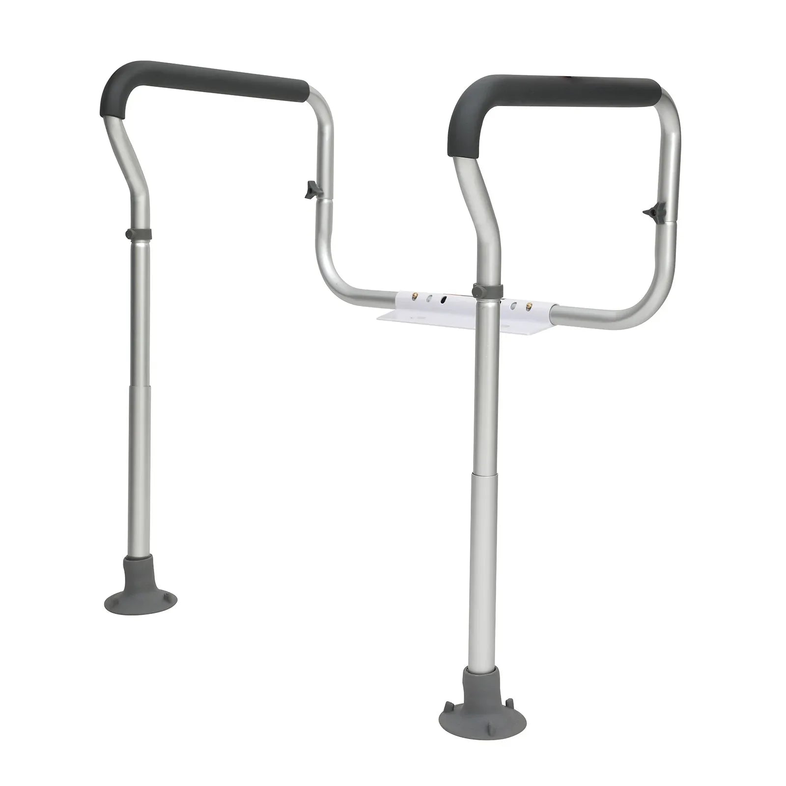 VEVOR Toilet Safety Rail, Bathroom Toilet Seat Frame, Adjustable Width & Height Fit Most Toilets, Supports 136 kg, Toilet Handles Grab Bars with Padded Armrests for Handicap, Disabled, Seniors - Mekamart Australia