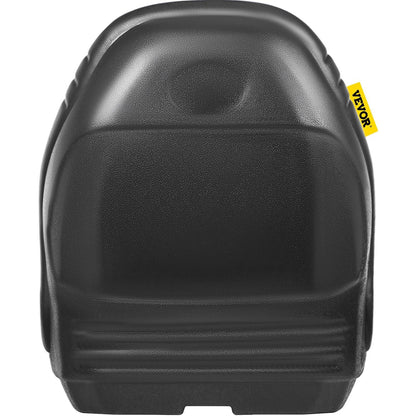 VEVOR Universal Lawn Tractor Seat Replacement, Compact High Back Mower Seat, Black Vinyl Forklift Seat, Central Drain Hole Skid Steer Seat with Mounting Bolt Patterns of 8" x 11.5" & 11.25" x 11.5" - Mekamart Australia