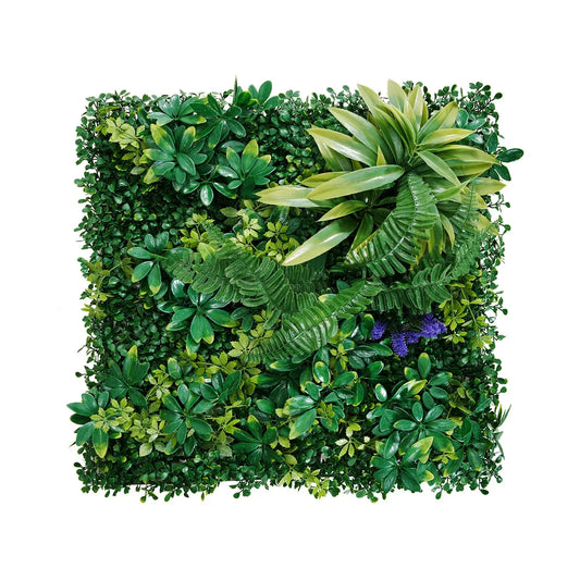VEVOR Artificial Grass Wall Panels, 8 PCS 20 x 20 inch, 3D Combination Greenery Boxwood Panel for Indoor Outdoor Green Decor & Ivy Fence Covering, Privacy Backdrop Wall Hedge Screen for Garden - Mekamart Australia