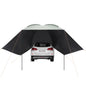 VEVOR Vehicle Awning, Large 10' x 7' Shade Coverage Car Side Awning, PU2000mm UV50+ Car Awning with Extended Side Canopies and Portable Storage Bag, Suitable for Truck, SUV, Van, Campers - Mekamart Australia