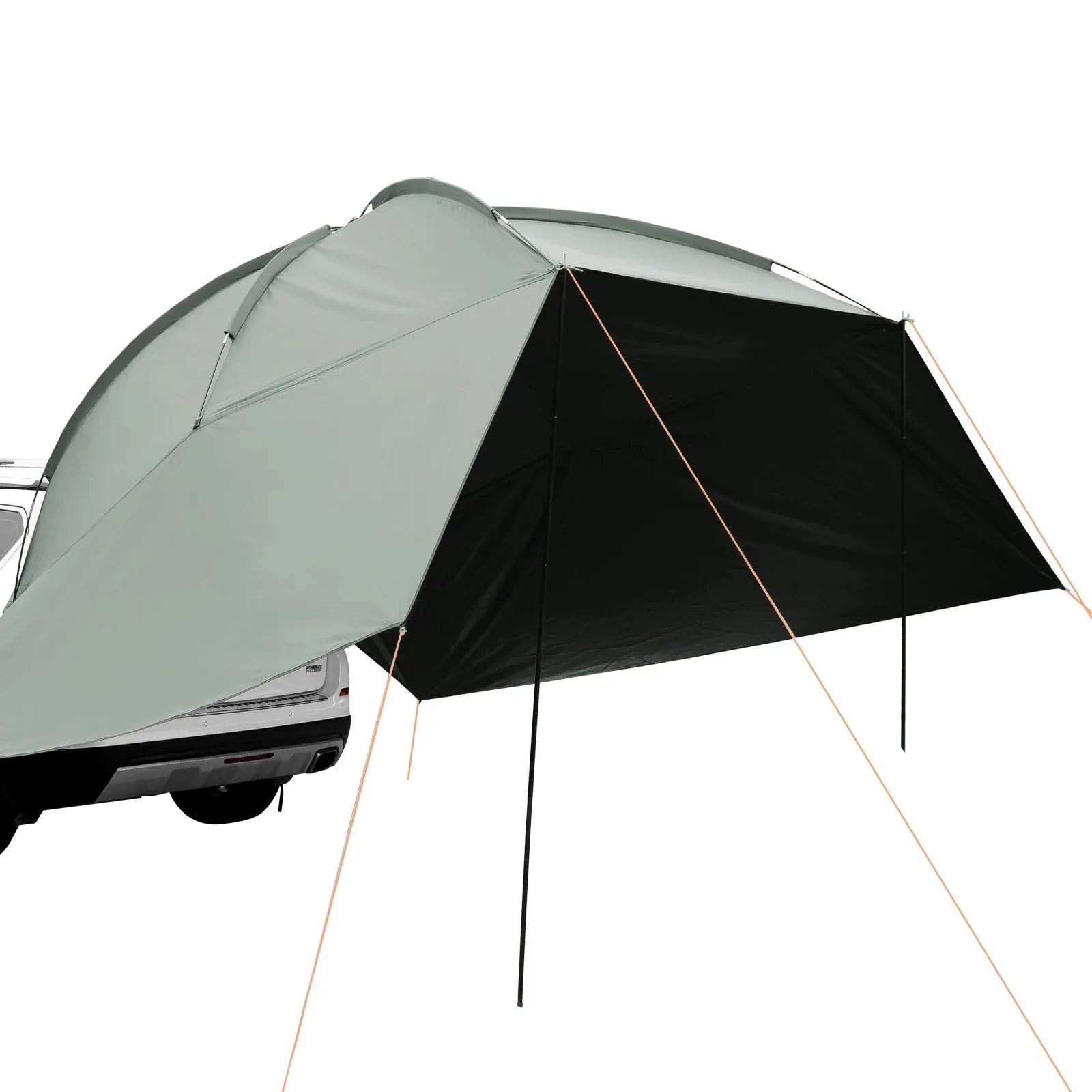 VEVOR Vehicle Awning, Large 10' x 7' Shade Coverage Car Side Awning, PU2000mm UV50+ Car Awning with Extended Side Canopies and Portable Storage Bag, Suitable for Truck, SUV, Van, Campers - Mekamart Australia