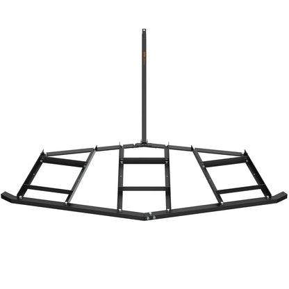 VEVOR Driveway Drag, 84" Width Tow Behind Drag Harrow, Q235 Steel Driveway Grader with Adjustable Bars, Support up to 50 lbs, Driveway Tractor Harrow for ATVs, UTVs, Garden Lawn Tractors - Mekamart Australia
