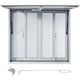 VEVOR Concession Window, 91.4 x 91.4 cm Aluminum Alloy Food Truck Service Window with 4 Horizontal Sliding Screen Windows & Awning Door & Drag Hook, Serving Window for Food Trucks Concession Trailers - Mekamart Australia