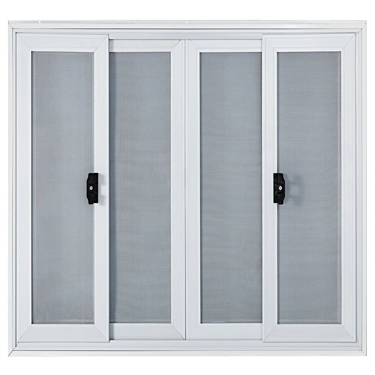 VEVOR Concession Window, 91.4 x 91.4 cm Aluminum Alloy Food Truck Service Window with 4 Horizontal Sliding Screen Windows & Awning Door & Drag Hook, Serving Window for Food Trucks Concession Trailers - Mekamart Australia