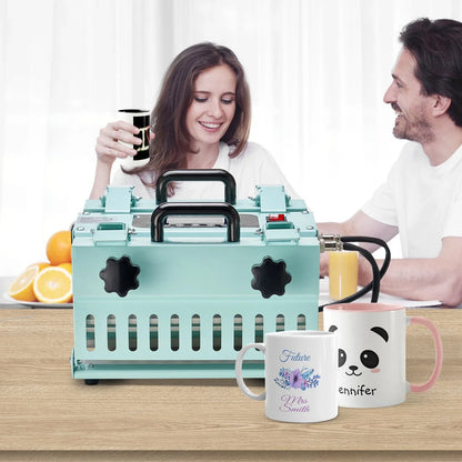 VEVOR Tumbler Heat Press Machine 2 Station Heaters 11-30oz Mug Press Sublimation - Mekamart Australia