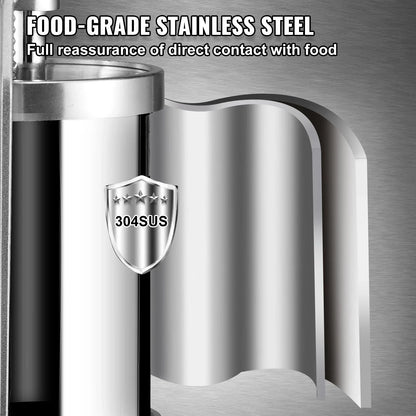 VEVOR Sausage Stuffer 5LBS/3L Capacity Homemade Sausage Maker Stainless Steel - Mekamart Australia